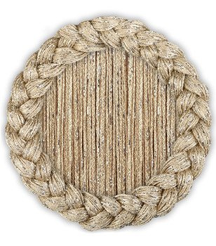 Makaron przeplatany srebrną nitką stare złoto