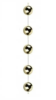 Kule złote girlanda z kul metalowych dekoracja wisząca okna wzór 1
