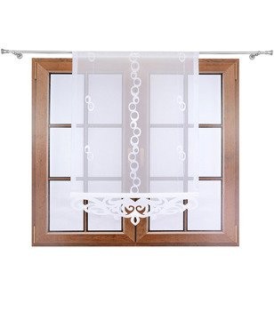 Panel z woalu z ozdobnym wzorem i ażurem Verona III wzór 2