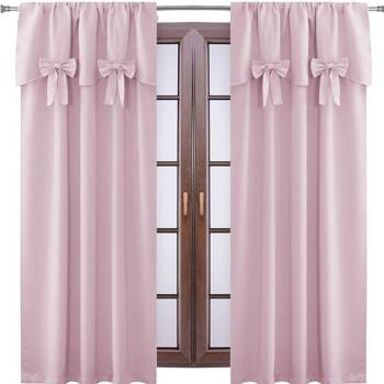 Śliczna romantyczna zasłona matowa z falbaną i kokardkami Larysa