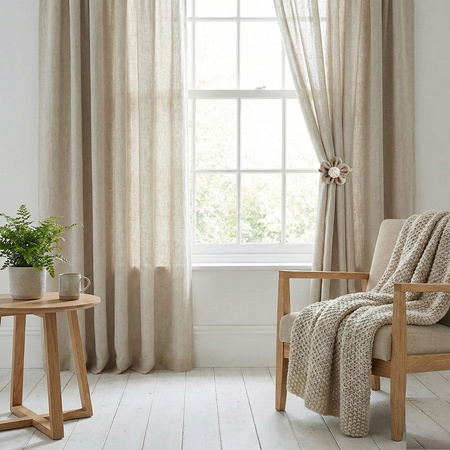 Urocza rustykalna spinka klamra naturalna boho Kwiat do firan zasłon wz 3