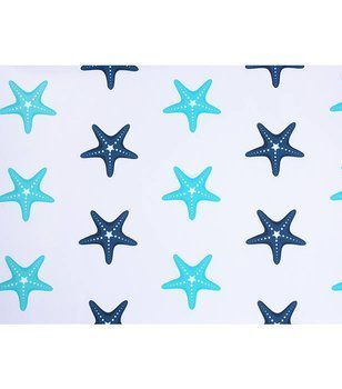 Materiał na metry z nadrukiem gwiazdki wzór U1 na zasłony