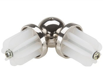 Łącznik kątowy do karnisza o średnicy fi 25 mm - Stal Szlifowana (inox)