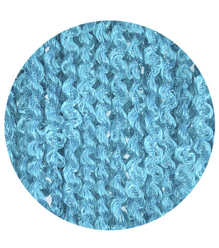 Makaron firany grube świderki turkusowy