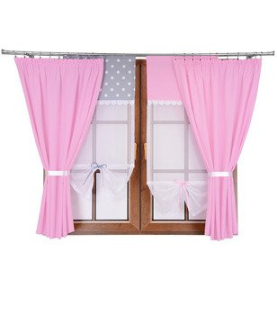 Komplet zasłon i uroczych paneli z gipiurą Gloria II wzór 8