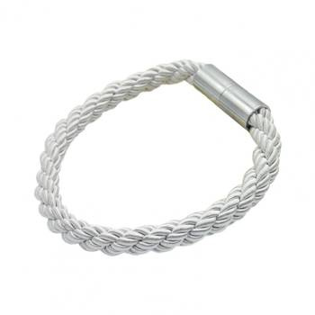 Spinka klamra magnetyczna biała upinacz chwost do firan i zasłon