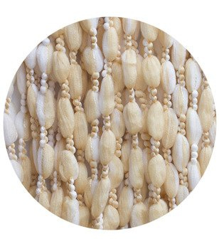 Miękkie makarony z puchatymi kuleczkami biało złote