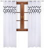 Zasłona matowa duo maroko Cindy wzór A7 biała