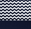 Zasłona matowa duo zygzaki Cindy wzór B5 granatowa