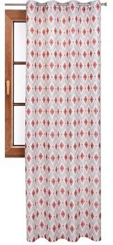 Nowoczesna zasłona w geometryczne koralowa wzory Tala