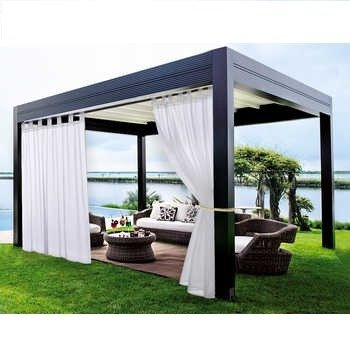 Zasłony ogrodowe wodoodporne do altany na taras kolory