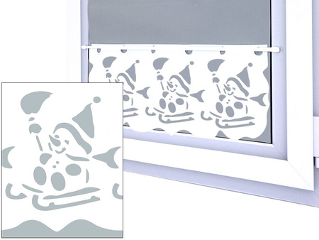 Ażurowa zazdrostka dekoracja okna Święta Bożego Narodzenia wzór 3