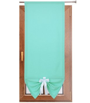 Uroczy panel gładki matowy z kokardką jasny turkusowy Gabi