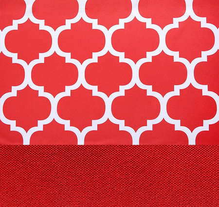 Zasłona matowa duo maroko Cindy wzór A5 czerwona