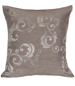 Ozdobna poszewka w lśniące wzory Coria kakaowa