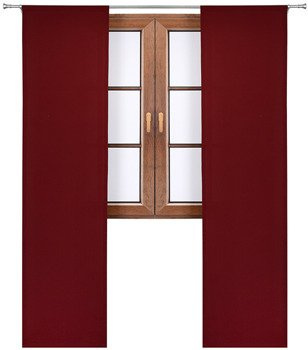 Panel gładki z tkaniny matowej Egle bordowy