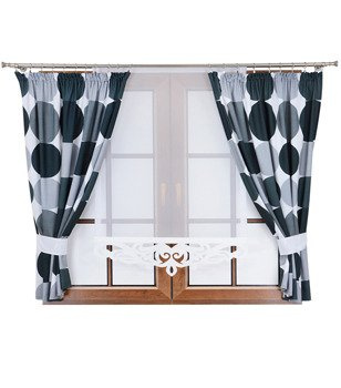 Komplet 2 zasłony w koła F1 panel z ażurem Rubi V