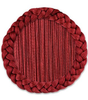 Makaron gładki bordowy klasyczny sznurki