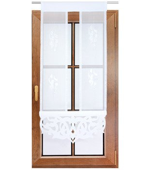 Panel z woalu z ozdobnym wzorem oraz ażurem Tipo wzór 2