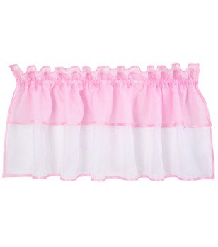 Zazdrostka z woalu duo biała jasno różowa Lolita obszyta lamówką