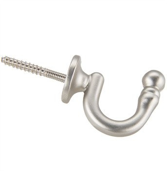 Mini hak haczyki do upinania firan i zasłon Satyna Nikiel (chrom mat)