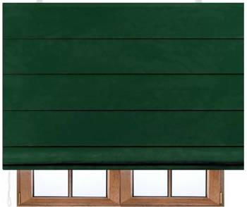 Roleta rzymska butelkowa zieleń z aksamitnego weluru