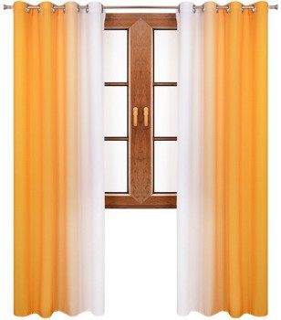 Komplet zasłon ombre cieniowane Asta żółty