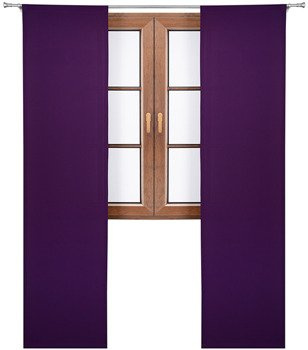 Panel gładki z tkaniny matowej Egle bakłażanowy