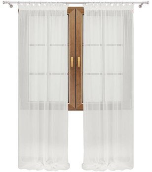 Elegancka ecru firanka z woalu kresz Ksenia