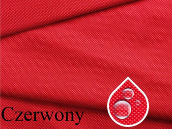 Materiał wodoodporny na zasłony obrusy poszewki ogrodowe czerwony