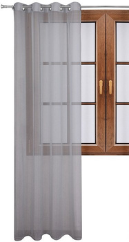 Klasyczna firana zasłona z woalu szara Sale M84