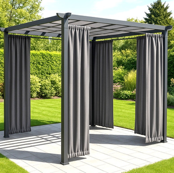 Zasłony ogrodowe wodoodporne do altany na taras kolory tunel góra dół szarfy gratis