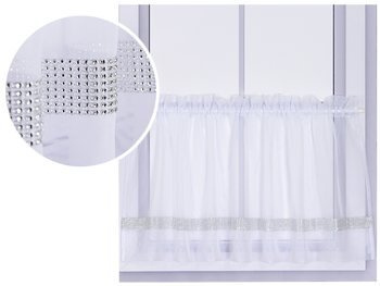 Piękna zazdrostka z białego woalu z cyrkoniami Abina