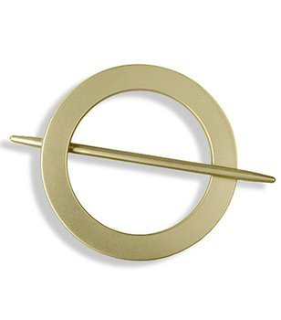 Klasyczna klamra spinka w kształcie koła złota wzór 1