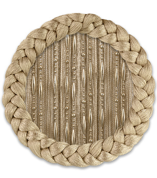 Makaron spławik sznurki z koralikami stare złoto łezka