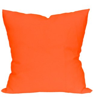 Poszewka matowa na poduszki Clara pomarańczowa klasyczna