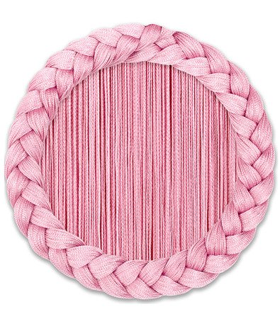 Makaron gładki jasny różowy klasyczny sznurki 