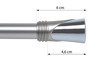 Zakończenie do karniszy 19mm (komplet) - LOCA